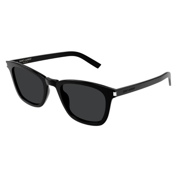 New SAINT LAURENT Black Square SL 716/K Slim 001 Sunglasses Women - Picture 1 of 5